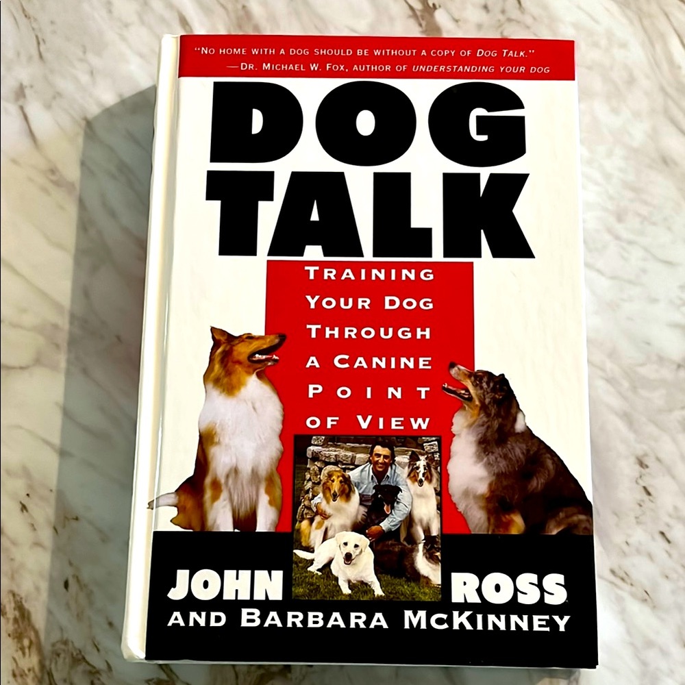Dog Talk by John Ross and Barbara McKinney Hardcover Book EXC